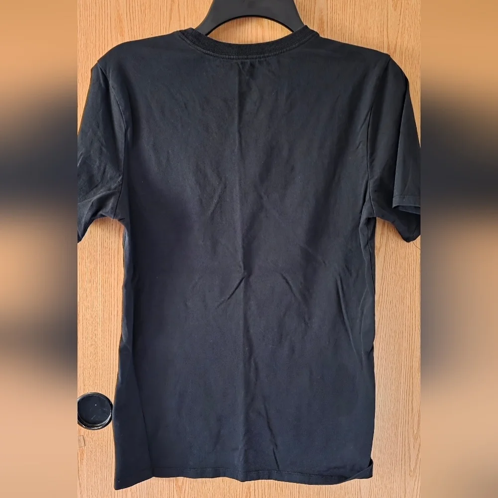 Jordan Black T-Shirt with Blue Logo 100% Cotton